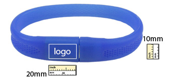 the logo size of braclet usb flash drive