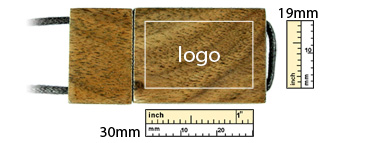 the logo size of Carpenter USB Flash Drive