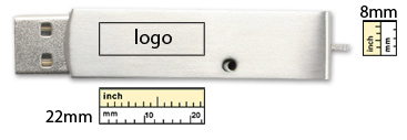 logo size of twist usb flash drive