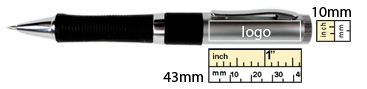 the logo size of Ergo Pen USB Flash Drive