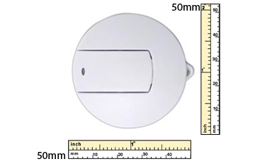 the logo size of Medallion USB Flash Drive 